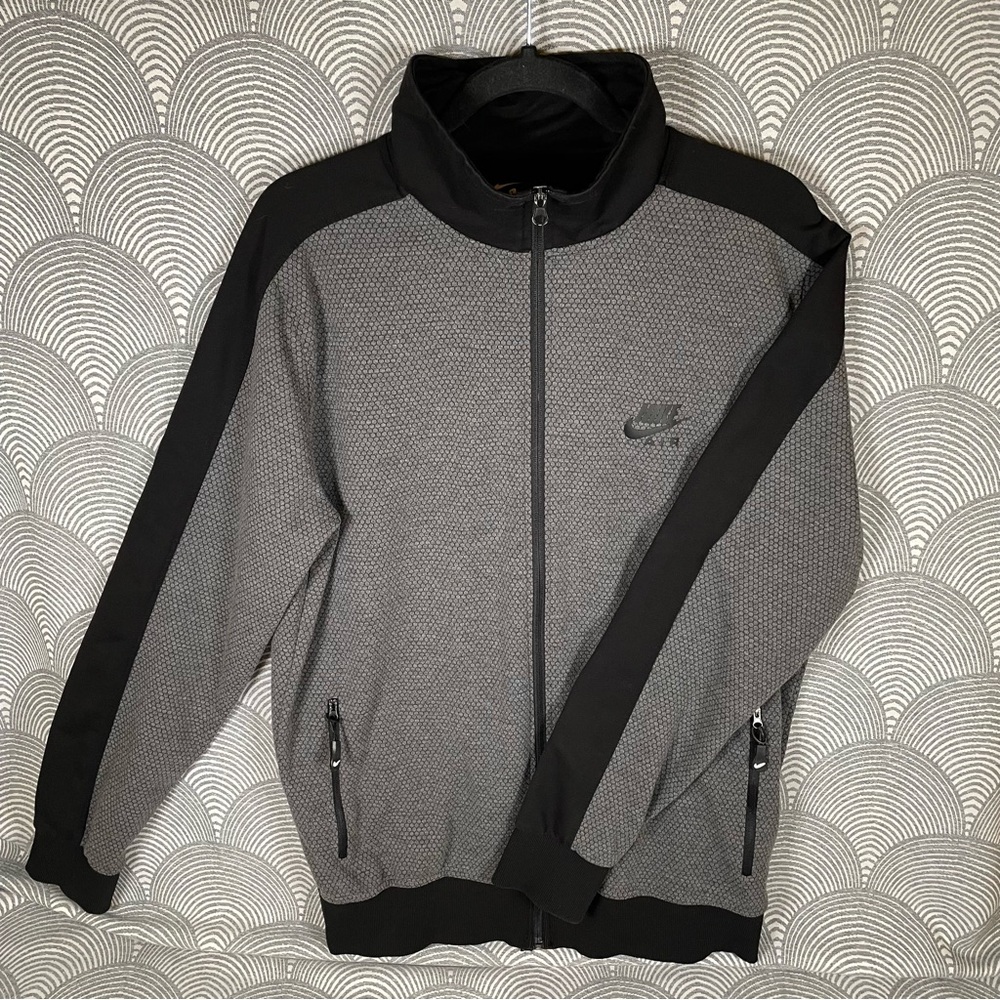 Nike Air Black and Gray Zip-Up Jacket